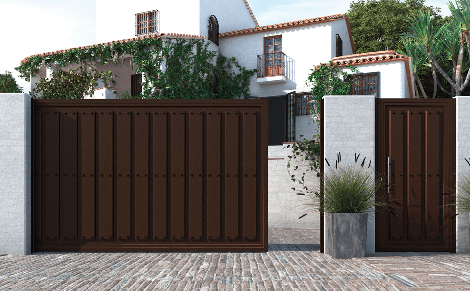 Puerta Exterior de Aluminio Soldado - Modelo Navacerrada