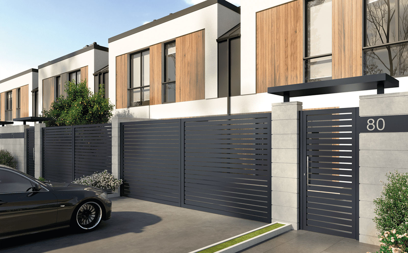 Puerta Exterior de Aluminio Soldado - Modelo San Francisco