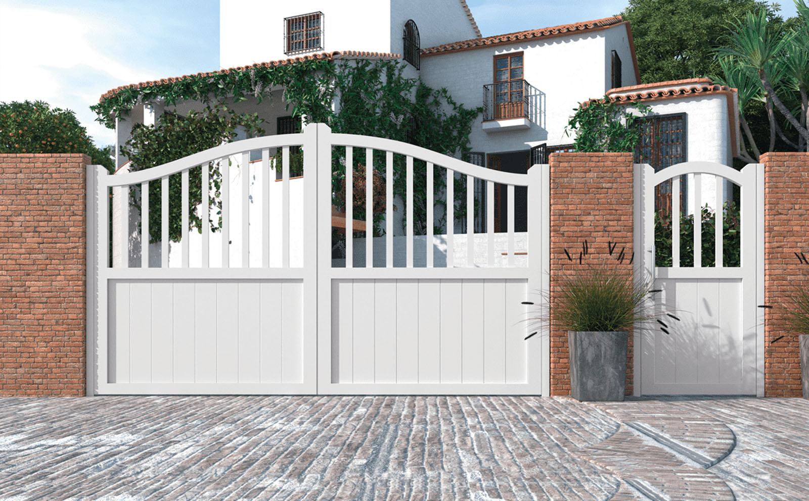 Puerta Exterior de Aluminio Soldado - Modelo Sheffield