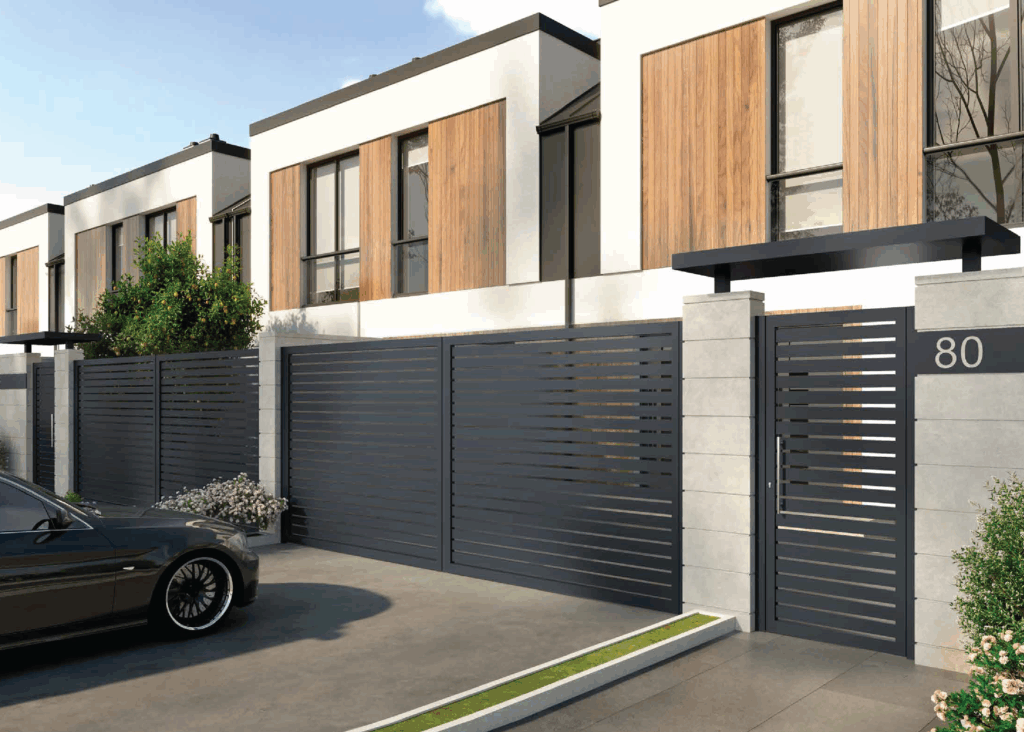 Puertas de aluminio soldado para chalets y viviendas unifamiliares​​